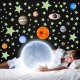 Šviečiantys fluoresciniai lipdukai Žvaigždės ir planetos, 453 vnt.
