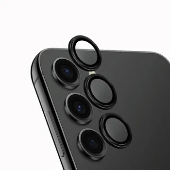 Uniq Optix Aluminum Camera Lens Protector for Samsung Galaxy S24, Black