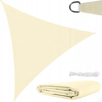 Gardlov Triangular Sun Shade Sail 3x3x3m, Beige