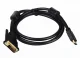 HDMI - DVI (24+1) laidas 2m, paauksuotos jungtys