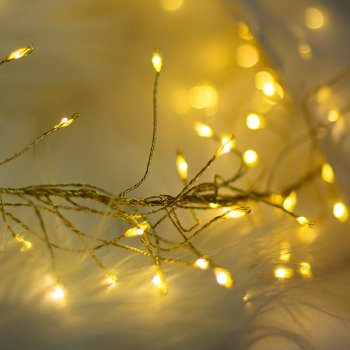 Forever Light LED girlianda Šaka CLF-03z, 480 LED, auksinė, 3m, šaltai balta