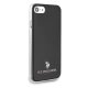 Apple iPhone 8 / 7 / SE (2020) (2022) 4.7\" US Polo Shiny Case Cover (USHCI8TPUBK), Black
