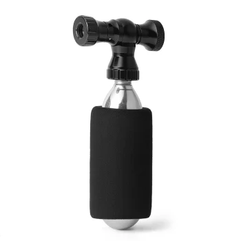 Rockbros CO₂ dviračio pompa, aliumininė galvutė, Presta ir Schrader, juoda