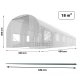 Plonos 4977-B plėvelinis šiltnamis 3x6m (18m2), baltas