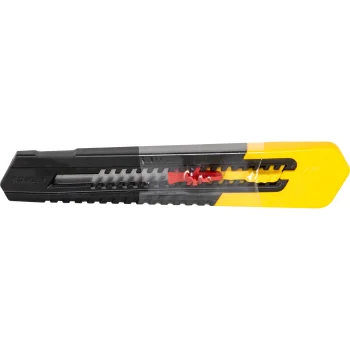 Peilis Stanley SM su nulamžoma geležte 18 mm, Juodas / Geltonas
