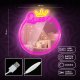 Forever Light Mirror LED Neon QUEEN, Warm White/Pink