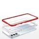 Dėklas Samsung Galaxy S21+ 5G Hybrid Armor Clear 3in1, raudonas