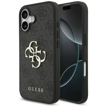 Guess 4G Big Logo dėklas iPhone 17 - juodas