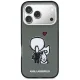 Karl Lagerfeld Karl & Choupette Back MagSafe dėklas iPhone 17 Pro, juodas