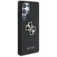 Guess Grained Big 4G Logo dėklas Samsung Galaxy S25 Ultra juodas