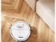 Automatic cordless robot vacuum cleaner with brushes, white