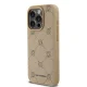 Karl Lagerfeld dėklas iPhone 15 Pro su MagSafe, smėlio spalvos