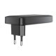 Acefast A100 65W GaN įkroviklis (2x USB-C + USB-A) Ultra Slim, juodas