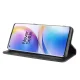 OnePlus 8 Pro Vintage Texture PU Leather Case Wallet Cover, Black