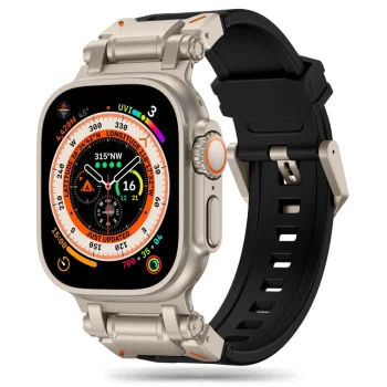 Tech-Protect Delta Pro dirželis Apple Watch (42/44/45/49 mm), juodas-titano