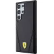 Ferrari Hot Stamp V Lines MagSafe dėklas Samsung Galaxy S24 Ultra, juodas