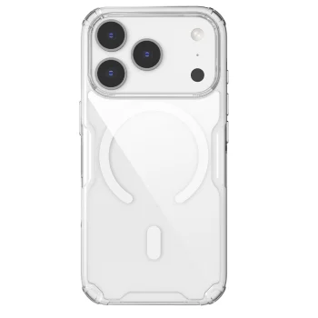 Nillkin Nature Pro Magnetic dėklas iPhone 17 Pro / 18 Pro, skaidrus