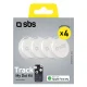 Sekiklis SBS Track My Circle Apple Find My 4 vnt., baltas