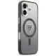 Guess IML Gradient Triangle Logo MagSafe dėklas telefonui iPhone 17, juodas