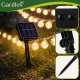 Gardlov saulės energijos LED girlianda 7m IP44, šilta balta