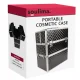 Kosmetinis lagaminas Soulima 00022529 XL, juodas/sidabrinis