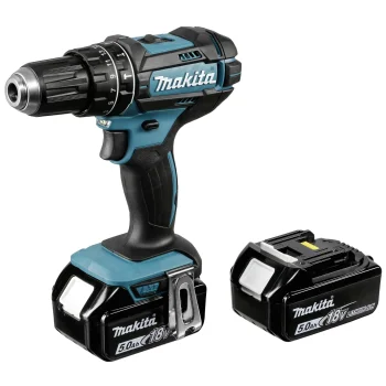 Akumuliatorinis smūginis gręžtuvas-suktuvas Makita DHP482RTJ 18V, 2x 5.0 Ah