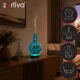 Ultragarso oro drėkintuvas ir kvapų difuzorius Zortiva 200 ml, RGB LED, rudas / smėlio