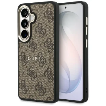 Guess 4G Embossed Ring MagSafe Case for Samsung Galaxy S26, Brown