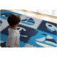 Kids Foam Puzzle Mat 180x180 cm, Blue