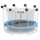 Neo-Sport vidinis apsauginis batuto tinklas 366-374 cm (12 ft), 8 stulpams