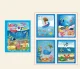 Kids Water Drawing Coloring Book with Marker, Sea Animals