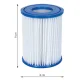 Filtro kasetė Bestway 58093, I tipo, 2 vnt.