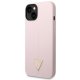 Silikoninis dėklas Guess Silicone Triangle skirtas iPhone 14 Plus, violetinis