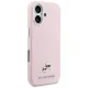 Karl Lagerfeld Karl & Choupette Saffiano MagSafe dėklas iPhone 17, rožinis