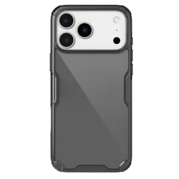 Nillkin dėklas iPhone 17 Pro Max Nature TPU Pro, permatoma juoda