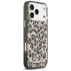 Karl Lagerfeld IML Leopard MagSafe dėklas iPhone 17 Pro Max telefonui, rudas