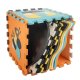 Kids Educational EVA Foam Puzzle Play Mat Animals 114x114 cm, 25 pcs