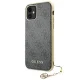Guess dėklas iPhone 11 / XR telefonui 4G Charms Collection, pilkas