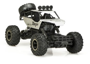 RC Rock Crawler 1:12 4WD Metal Remote Control Car, Silver