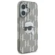 Karl Lagerfeld dėklas iPhone 16 telefonui IML Karl Head Electroplated, juodas