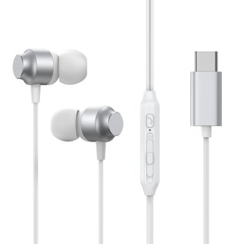 Joyroom JR-EC06 USB-C In-Ear Headphones, Silver