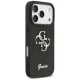 Guess Fixed Glitter Big 4G dėklas iPhone 17 Pro / 18 Pro, juodas