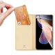 Atverčiamasis dėklas Dux Ducis Skin Pro telefonui Poco M4 Pro 5G, auksinis