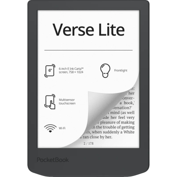 PocketBook Verse Lite el. knygų skaityklė, Midnight Grey