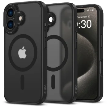 Tech-Protect dėklas iPhone 16 MagCam MagSafe, pusiau skaidrus