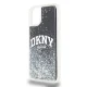 DKNY Liquid Glitter Big Logo juodas dėklas iPhone 11 / Xr