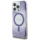 Guess HC Resin Bottom Glitter MagSafe Phone Case Cover iPhone 16 Pro Max - purple