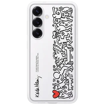 Dėklas Samsung Flipsuit skirtas Samsung Galaxy S25, baltas