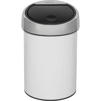 Šiukšliadėžė Brabantia Touch Bin, 3 l, balta