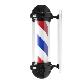 Gabbiano BB-02 Didelis Šviečiantis Barberių Polas Juodas